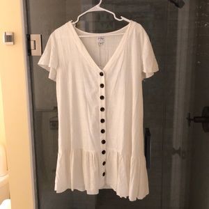 Off white linen dress